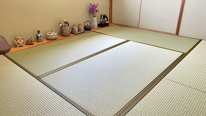 い草から和紙畳に張替