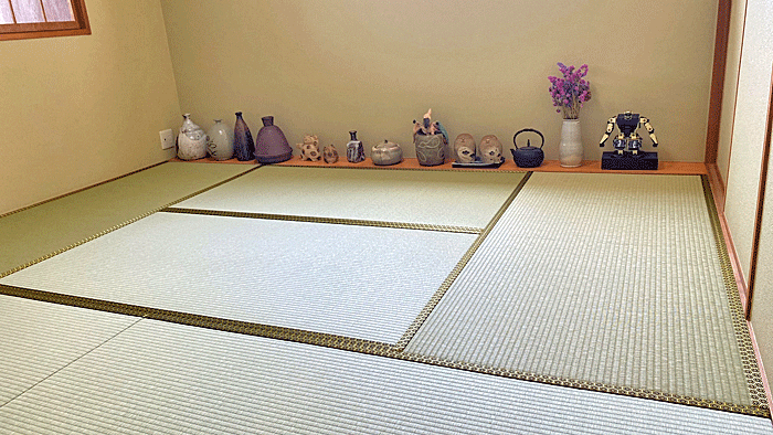 い草から和紙畳に張替