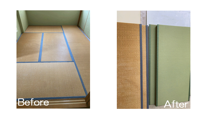 ささくれない・変色しない和紙畳