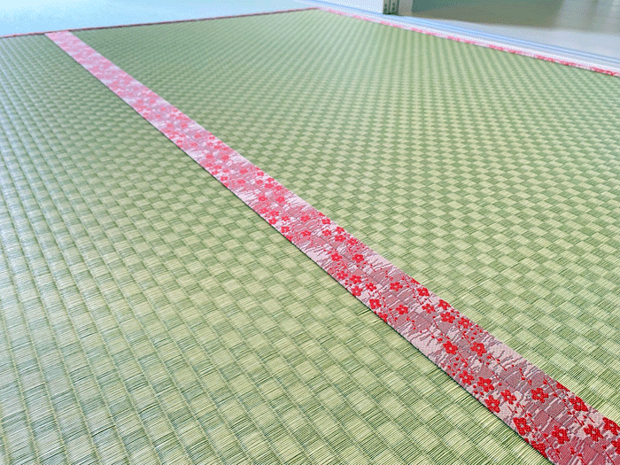 梅柄の畳縁　高田織物