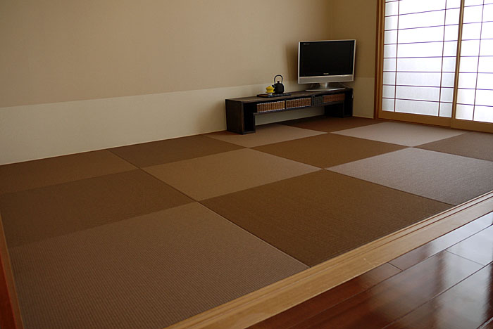くるみ色の琉球和紙畳