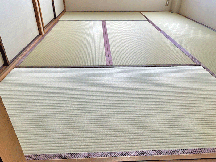 若草色の和紙畳