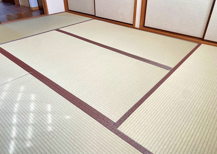 三階の畳を貼り替え