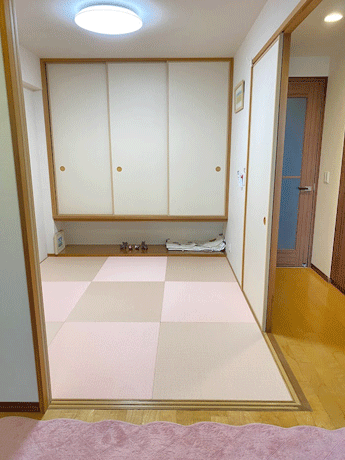 かわいいへりなし畳
