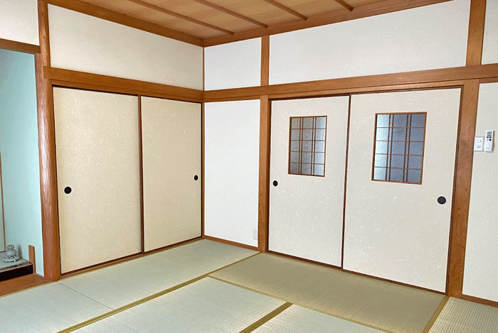 襖紙の張替　和紙