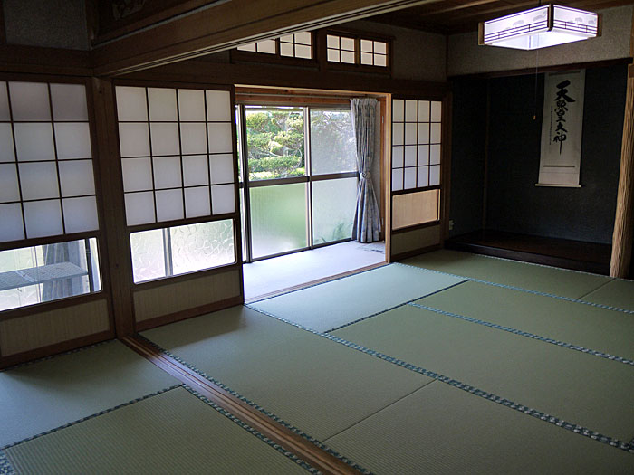 古民家　和紙畳
