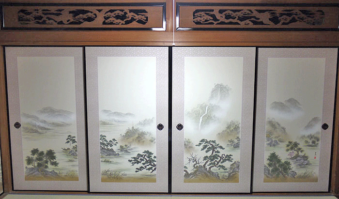 高級織物襖紙　大阪