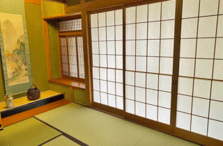 雪見障子の張替